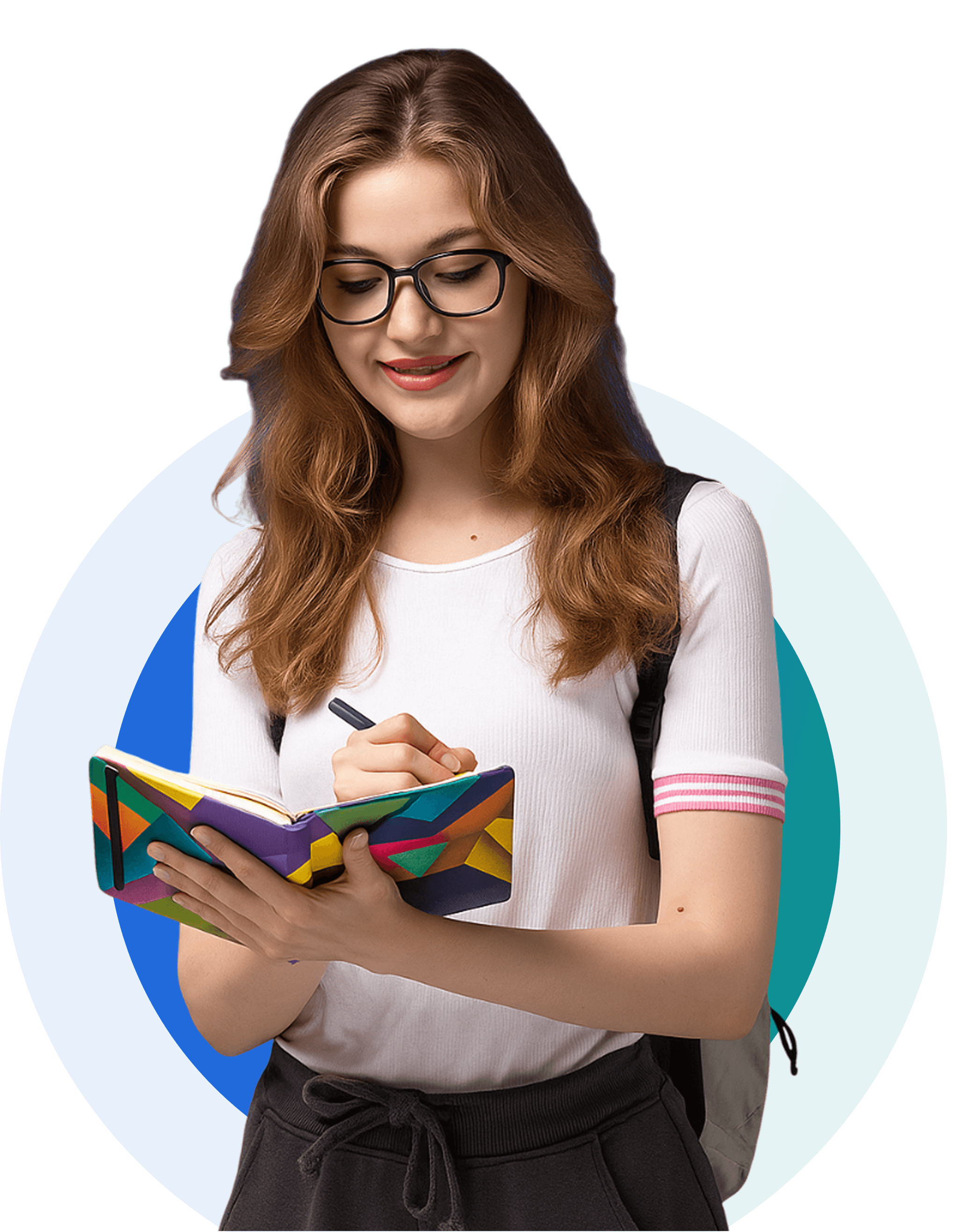 Student with book